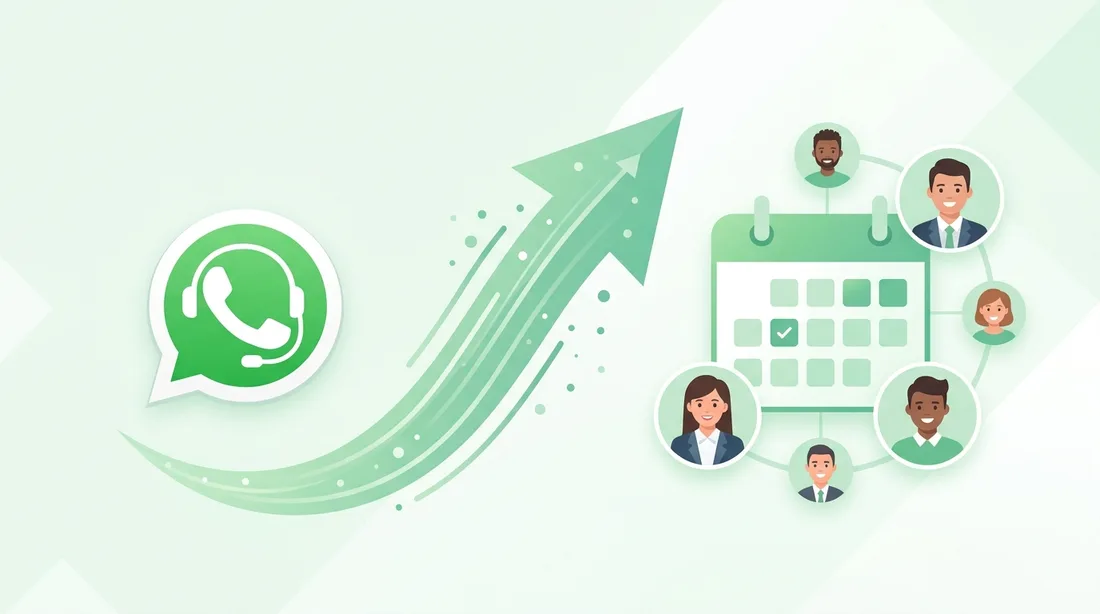 WhatsApp and shared calendar hybrid approach to salon booking